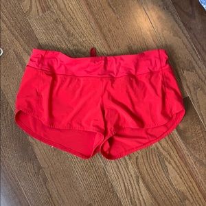 Red Woman’s Lulu Lemon Shorts